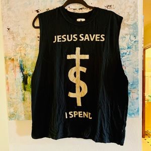 UNIF Jesus Saves I Spend Muscle Tee